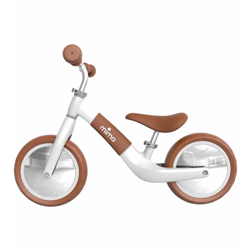 Mima - Zoom Balance Bike, White & Camel