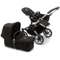 Bugaboo - Donkey 5 Mono Complete Single-to-Double Stroller, Aluminum/Midnight Black