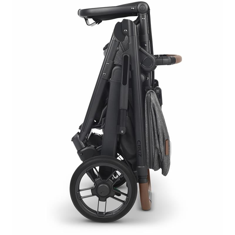 Uppababy - Cruz V2 Stroller, Greyson (Charcoal Melange/Carbon/Saddle Leather)