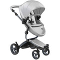 Mima - Xari 4G Complete Stroller, Graphite Grey Chassis/Argento Seat Box/Stone White Starter Pack