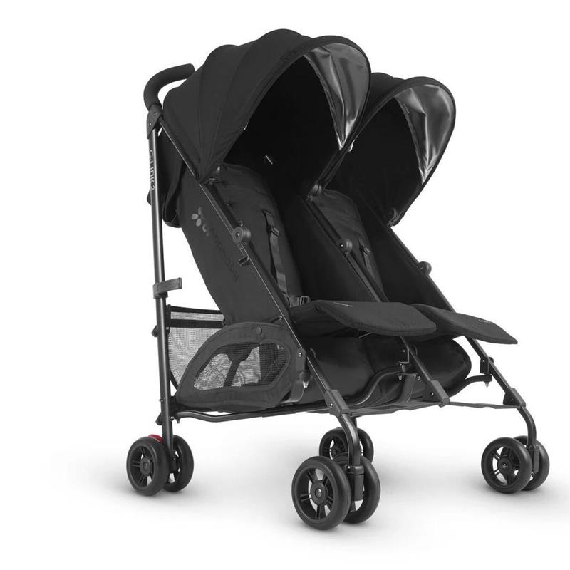 Uppababy G-Link 2 Double Stroller, Jake (Black/Carbon)