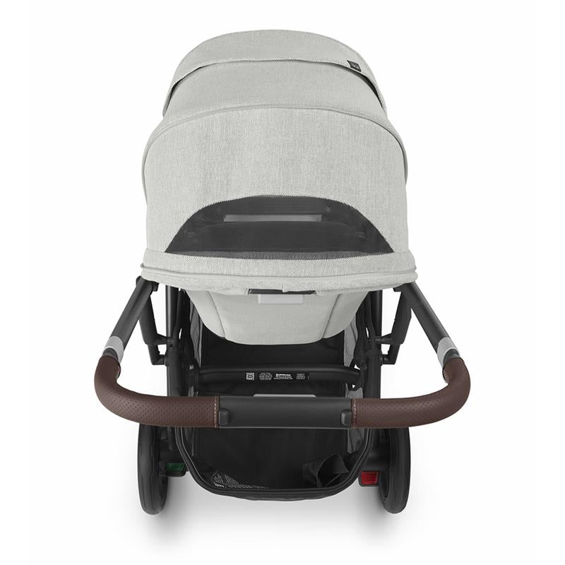 Uppababy - Cruz V2 Stroller, Anthony (White & Grey Chenille/Carbon/Chestnut Leather)