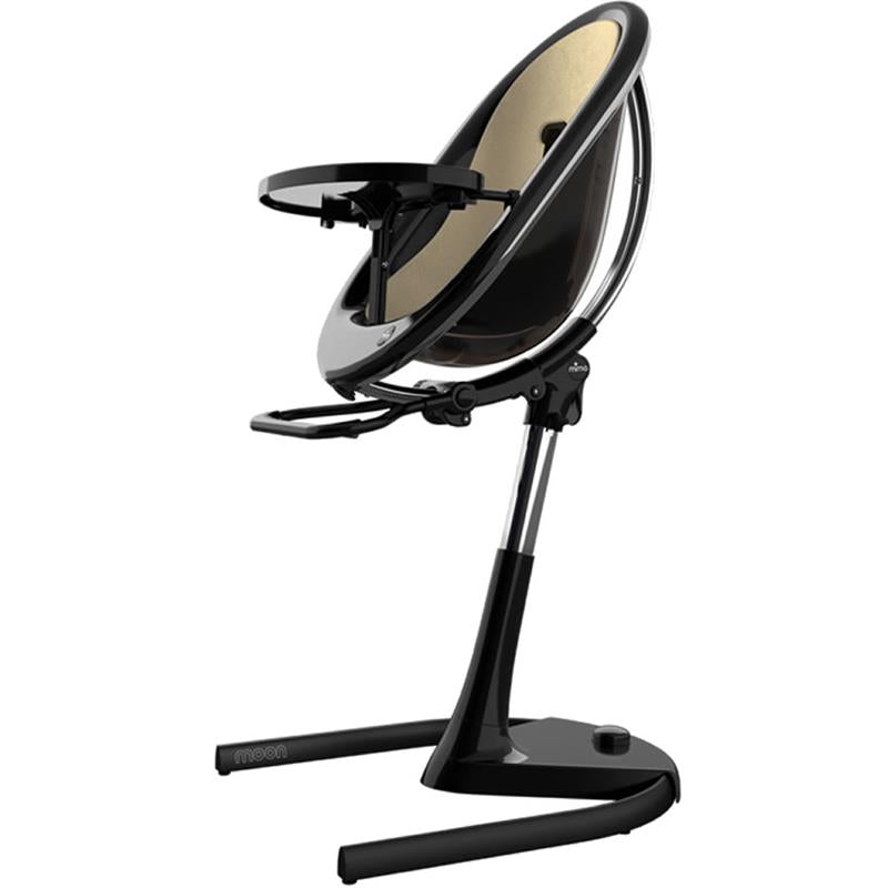 Mima - Moon 2G High Chair, Black/Champagne