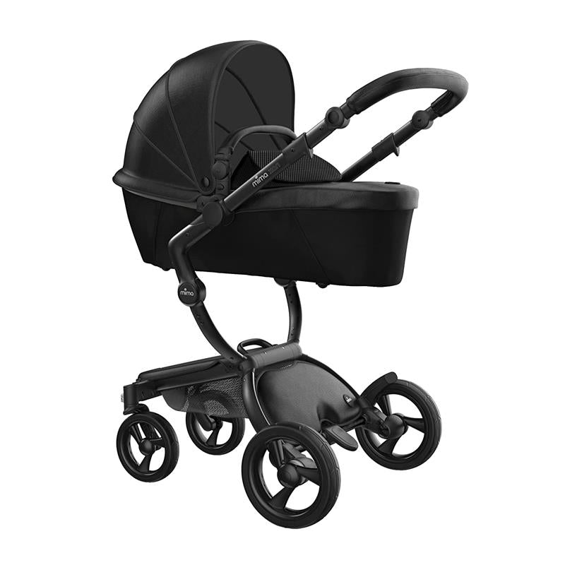 Mima - Xari 4G Complete Stroller, Black Chassis/Black Seat/Black Starter Pack