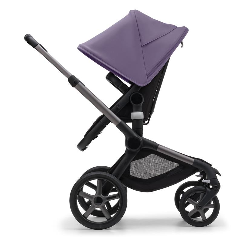 Bugaboo - Fox 5 Complete Stroller, Black/Midnight Black/Astro Purple