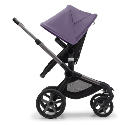 Bugaboo - Fox 5 Complete Stroller, Black/Midnight Black/Astro Purple