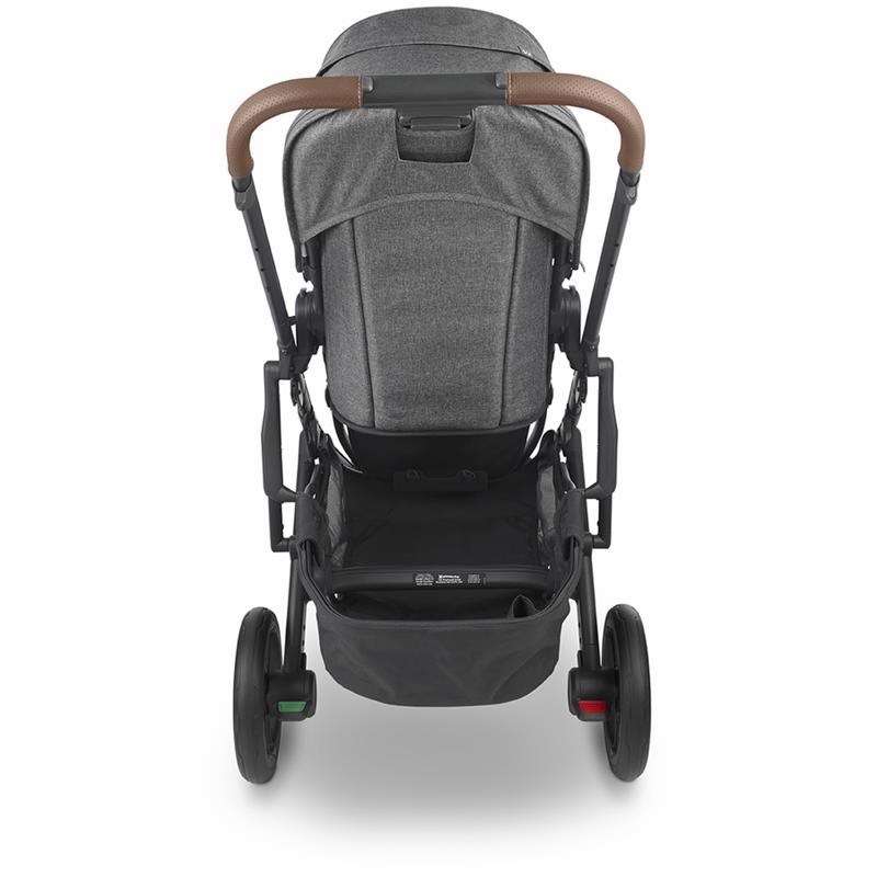 Uppababy - Cruz V2 Stroller, Greyson (Charcoal Melange/Carbon/Saddle Leather)