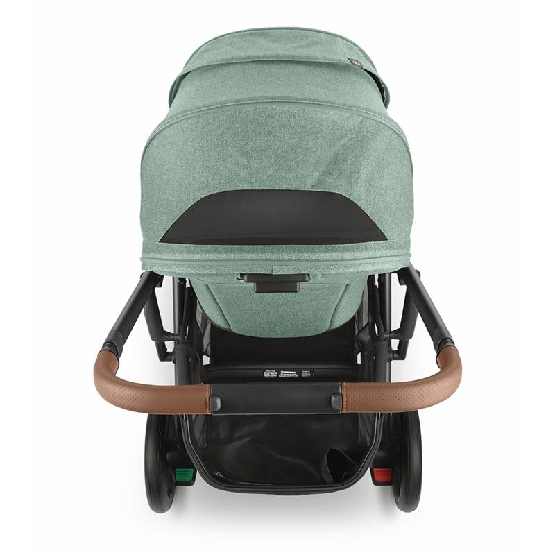 Uppababy - Cruz V2 Stroller, Gwen (Green Mélange/Carbon/Saddle Leather)