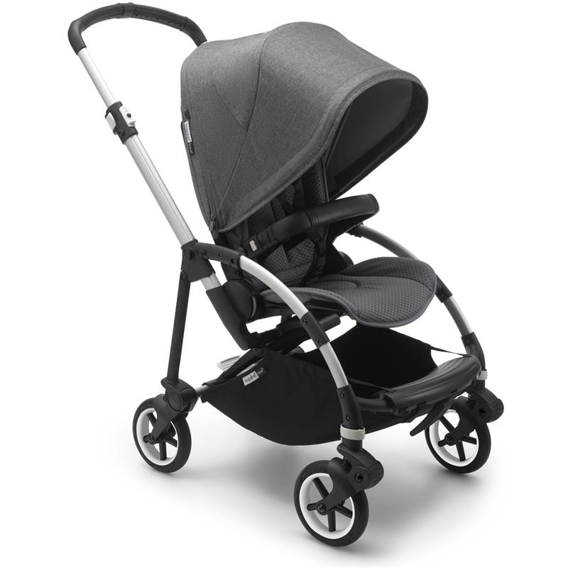 Bugaboo - Bee6 Complete Stroller, Aluminum/Grey Melange