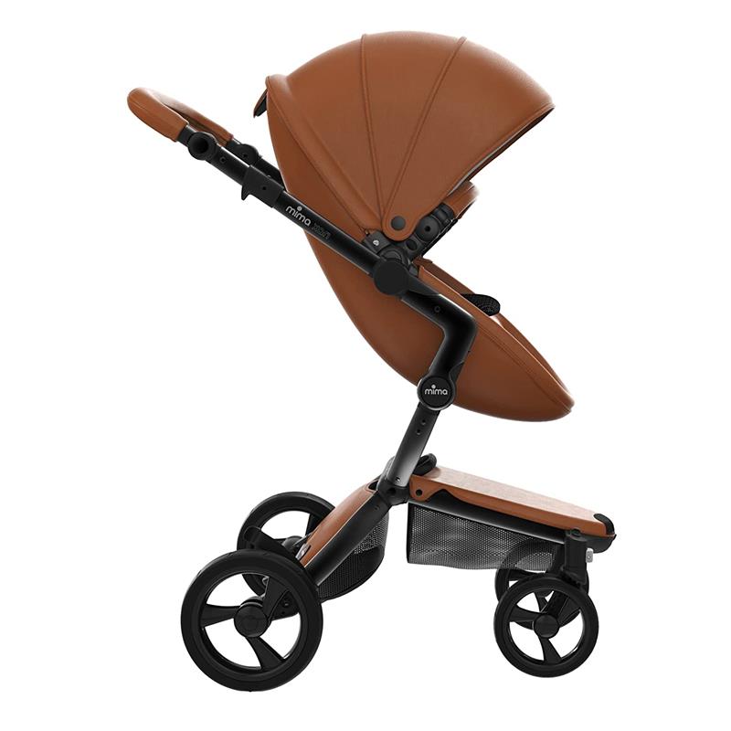 Mima - Xari 4G Complete Stroller, Black Chassis/Camel Seat/Black Starter Pack
