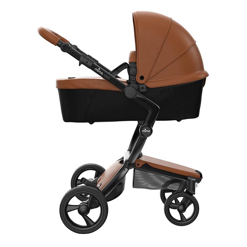 Mima - Xari 4G Complete Stroller, Black Chassis/Camel Seat/Black Starter Pack