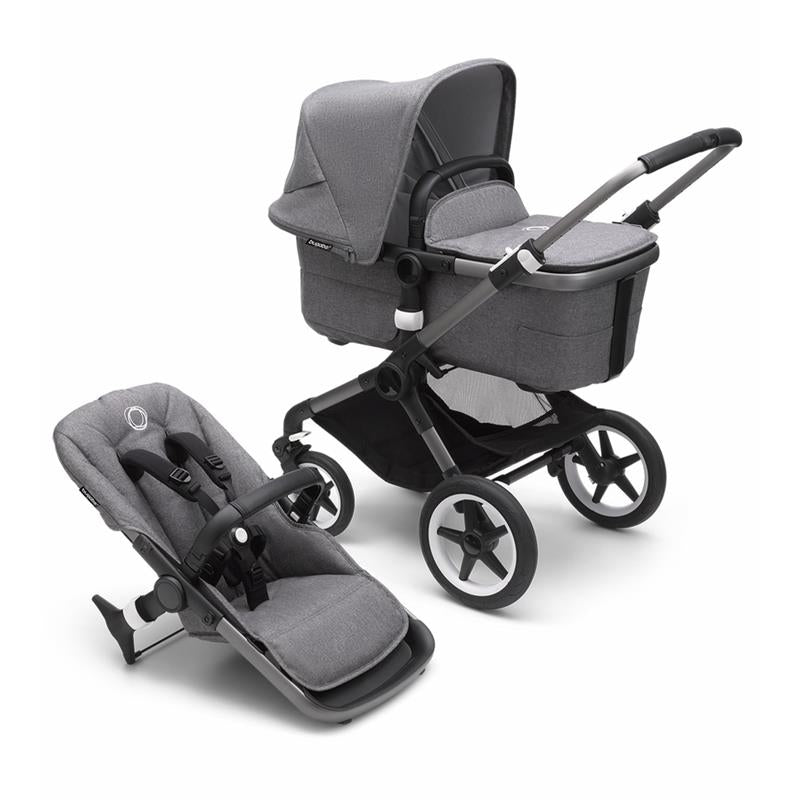 Bugaboo - Fox3 Complete Stroller, Graphite/Grey Melange