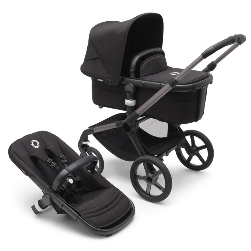 Bugaboo - Fox 5 Complete Stroller, Black/Midnight Black