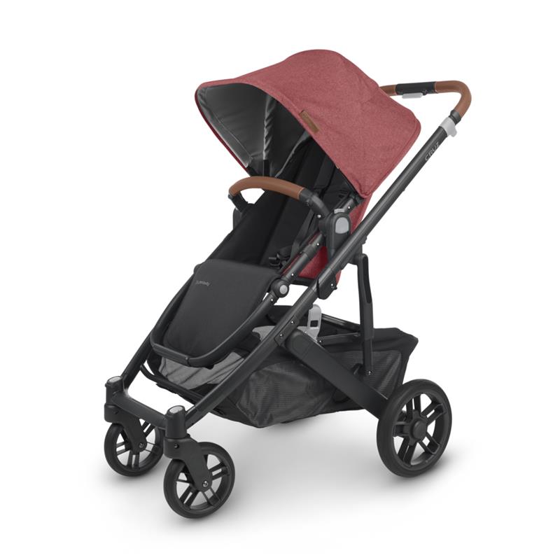Uppababy - Cruz V2 Stroller, Lucy (Rosewood Mélange/Carbon/ Saddle Leather)