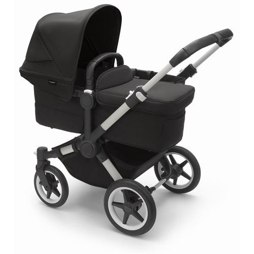 Bugaboo - Donkey 5 Mono Complete Single-to-Double Stroller, Aluminum/Midnight Black