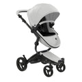 Mima - Xari 4G Complete Stroller, Black Chassis/Snow White Seat/Black Starter Pack