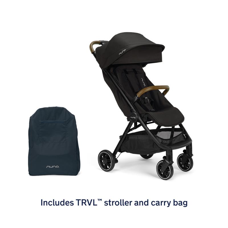 Nuna - Trvl Stroller With Travel Bag, Caviar