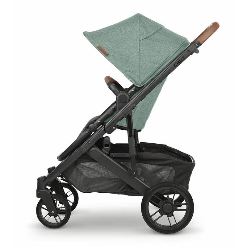 Uppababy - Cruz V2 Stroller, Gwen (Green Mélange/Carbon/Saddle Leather)