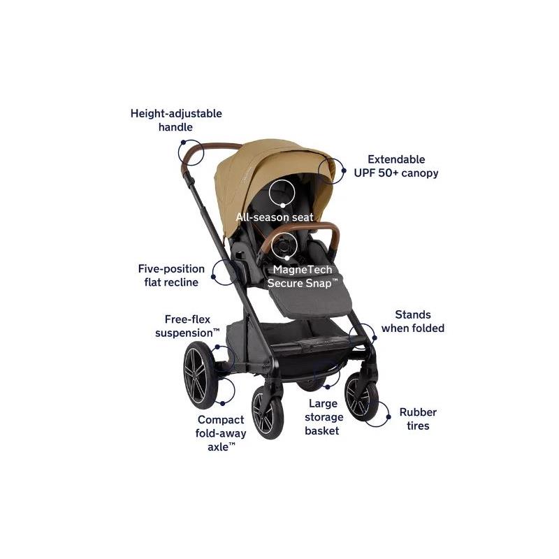 Nuna - Mixx Next Stroller With Ring Adapter, Camel