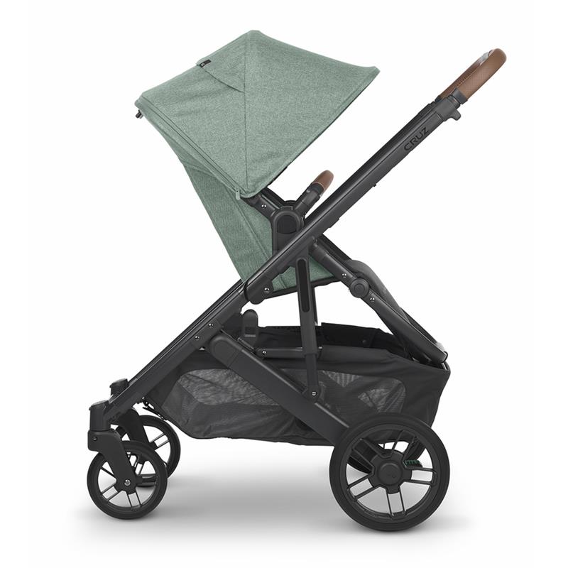 Uppababy - Cruz V2 Stroller, Gwen (Green Mélange/Carbon/Saddle Leather)
