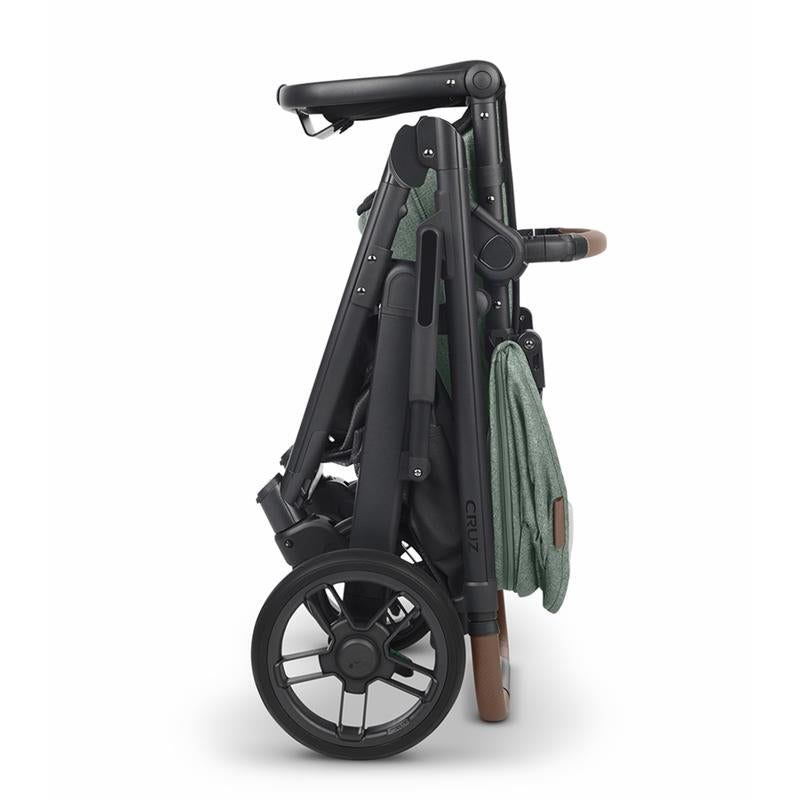 Uppababy - Cruz V2 Stroller, Gwen (Green Mélange/Carbon/Saddle Leather)