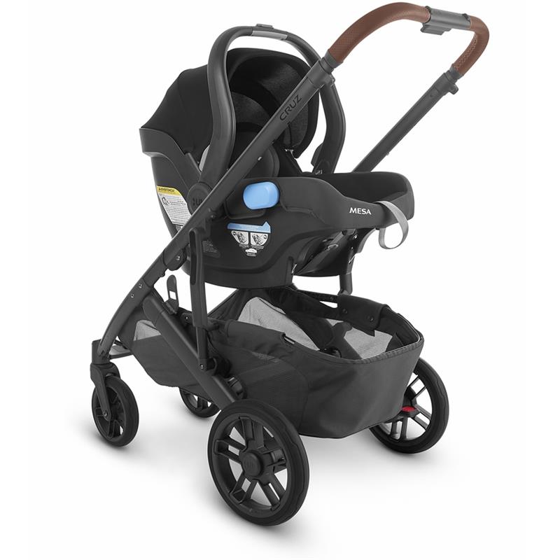 Uppababy - Cruz V2 Stroller, Greyson (Charcoal Melange/Carbon/Saddle Leather)