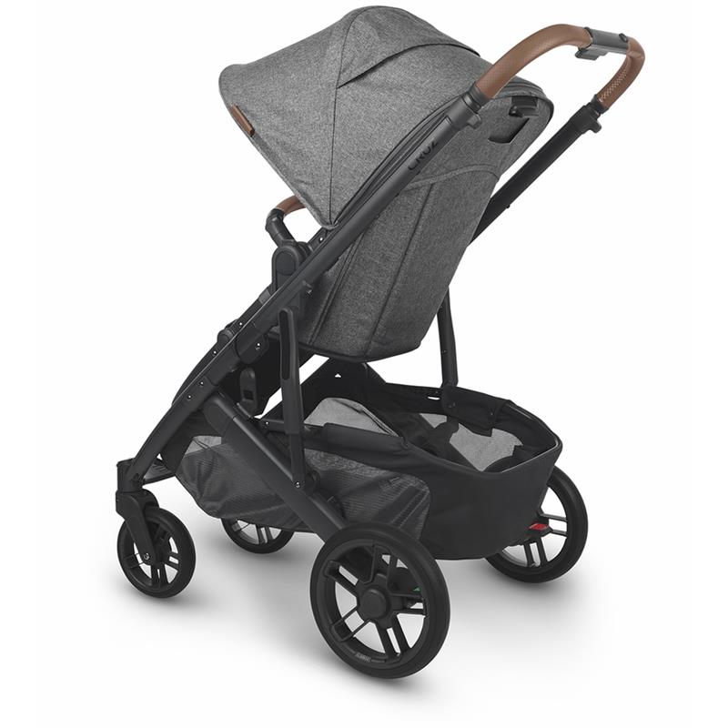 Uppababy - Cruz V2 Stroller, Greyson (Charcoal Melange/Carbon/Saddle Leather)