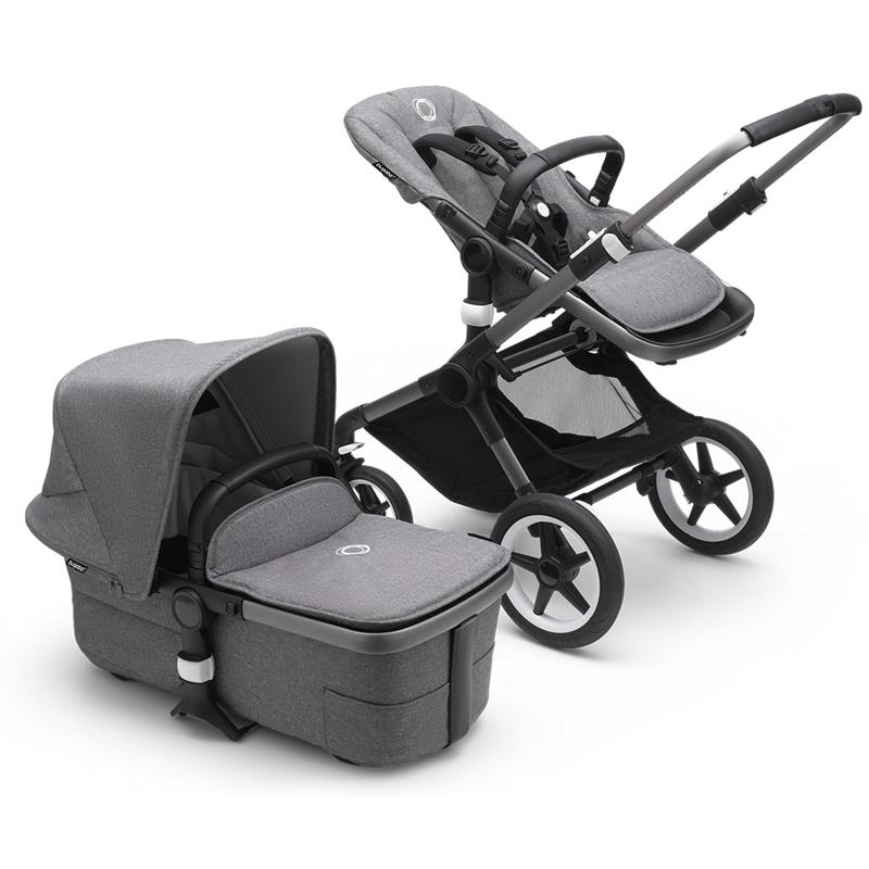 Bugaboo - Fox3 Complete Stroller, Graphite/Grey Melange