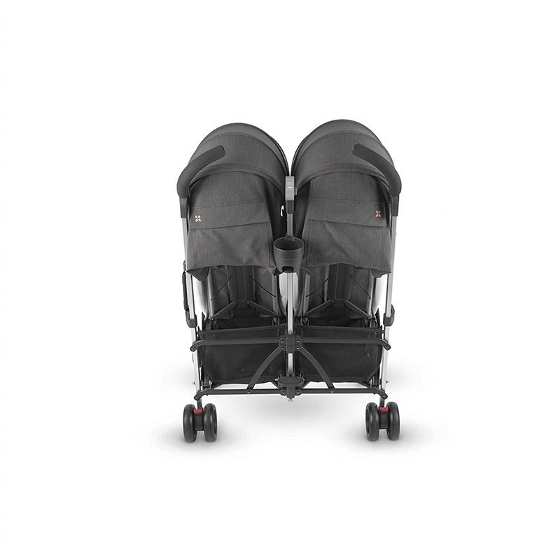 Uppababy G-Link 2 Double Stroller, Jordan (Charcoal Mélange/Silver)
