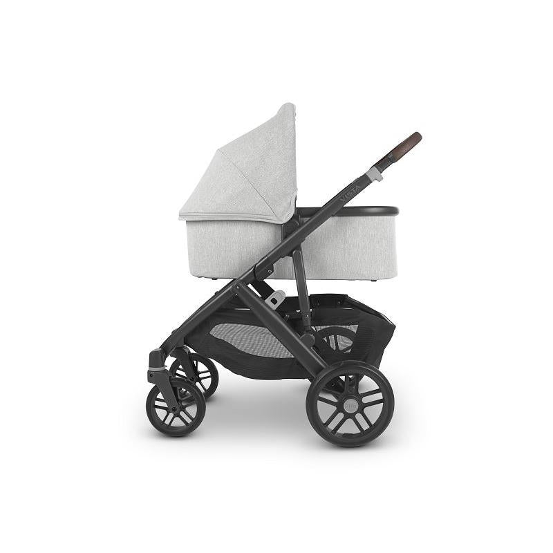 Uppababy - Vista V2 Stroller, Anthony (White And Grey Chenille/Carbon/Chestnut Leather)