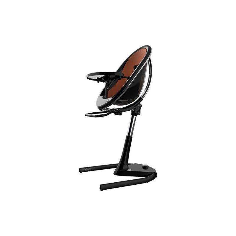 Mima - Moon 2G High Chair, Black with Camel Seat Pad