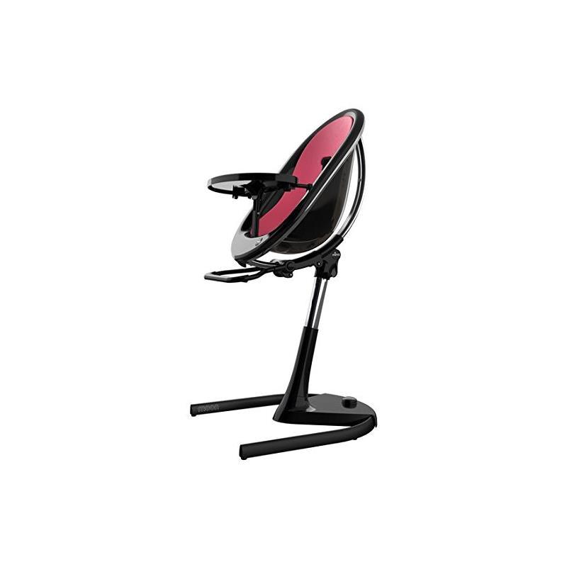Mima - Moon 2G High Chair, Black with Fuchsia Seat Pad