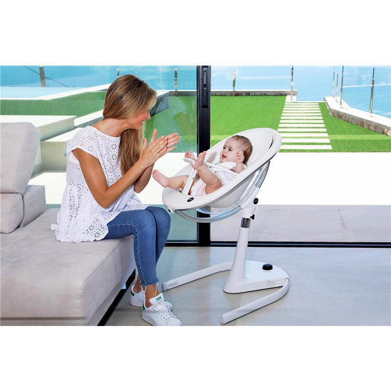 Mima - Moon 2G High Chair White/Camel