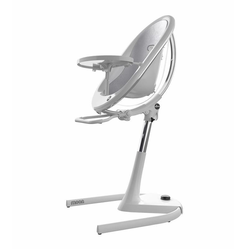 Mima Moon 2G High Chair, White/Silver